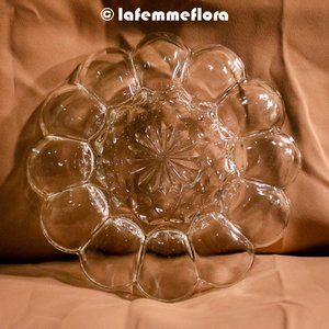 Anchor Hocking (clear) Glass Egg or Oyster Plate